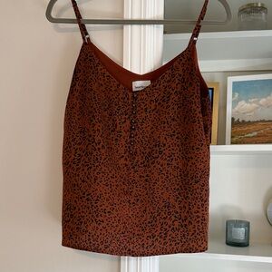 Heartloom Animal Print Camisole in Rust